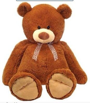 12 Inch White Teddy Bear Holiday Stuffed Toys Embroidery Printing