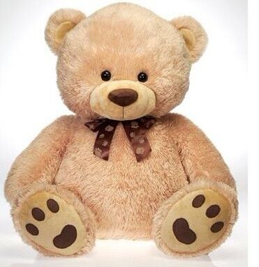 12 Inch White Teddy Bear Holiday Stuffed Toys Embroidery Printing