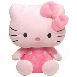 20cm Lovely Orange Hello Kitty Cartoon Stuffed Plush Toys For Collection