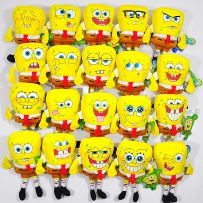 Fashion Cartoon The SpongeBob 20 Style different expression Plush Stuffed Toys