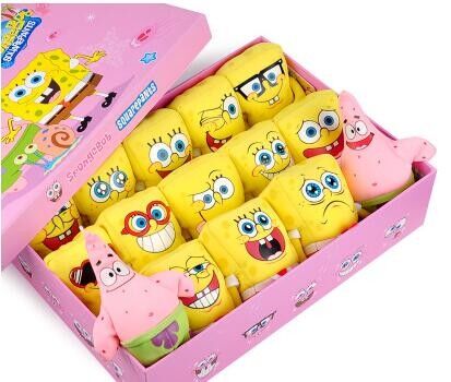Fashion Cartoon The SpongeBob 20 Style different expression Plush Stuffed Toys