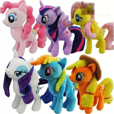 8 inch Cute and Lovely Cartoon Plush Toys My Little Pony Family Collection Plush Toys