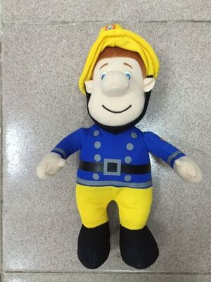 Cute Large Fireman Sam Cartoon Plush Stuffed Soft Toys , Three size 40cm /60cm /90cm