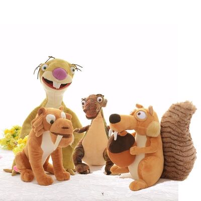 Cute Cartoon Ice Age 5 Small Stuffed Animals / Stuffed Plush Toys 10 Inch