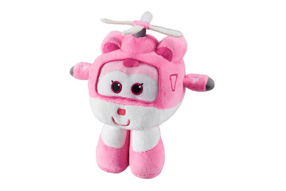 8 Style Cartoon Plush Toys 20cm Super Wings Airplane , Red / Green / Yellow Color