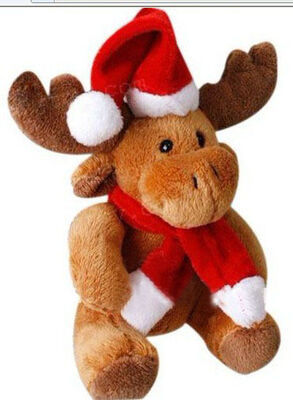 8 Inch Stuffed Promotional Gifts Toys Christmas Moose Reindeer Plush Toys