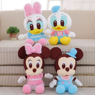10 Inch New Disney Mickey and Minnie With Foam Particle Material / Nanoparticles Disney Soft Toys