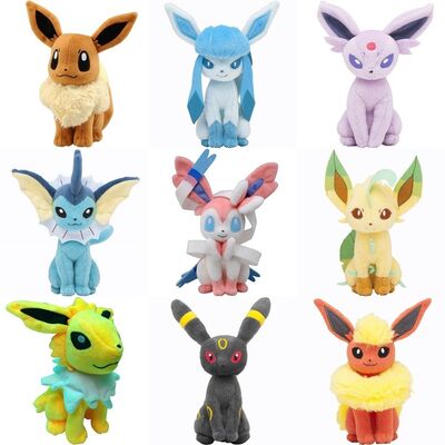 20cm Pocket Monsters Cartoon Stuffed Plush Toys For Vending Crane Machine