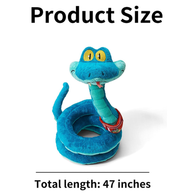 Sevimli Peluş Gary De'Snake Disney Yumuşak Oyuncaklar 35*12*15cm Boyut
