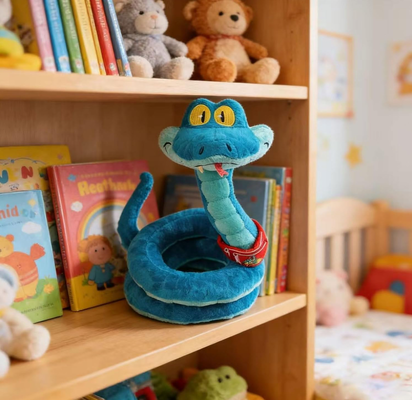 Sevimli Peluş Gary De'Snake Disney Yumuşak Oyuncaklar 35*12*15cm Boyut