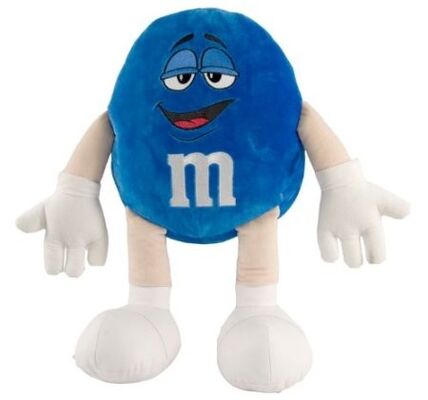 Medium Blue M&M Stuffed Toys , Lovely Small Plush Animals for Kids