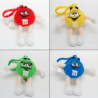 Personalized Plush Toy Keychain Red M&M Character Stuffed Animals