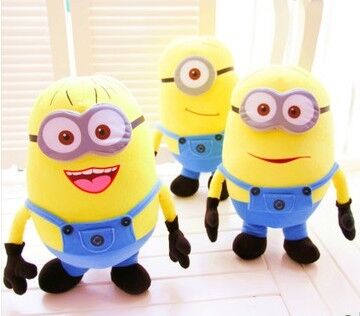 Cute Cartoon Plush Toys Despicable Me Minion With 3D Eye Action Figure