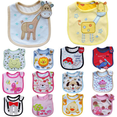 Kids Feeding Custom Baby Bibs Disposable Toddler Bibs with Lion Cartoon