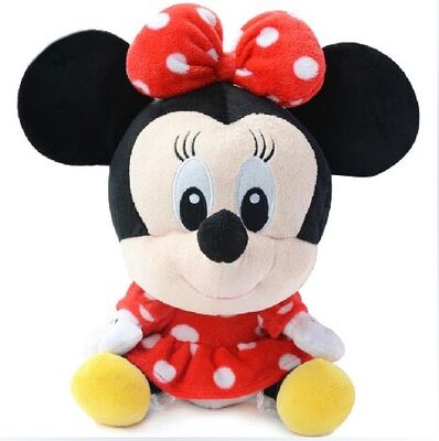 Big Head Minnie Mouse Soft Toy Pink Disney Plush Toys with Custom Logo
