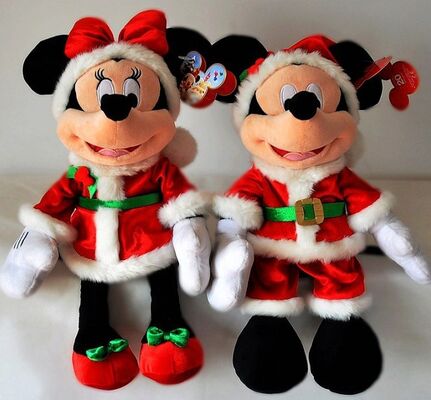 18inch Fashion Disney Christmas Mickey Mouse and Minnie Mouse Plush Toys