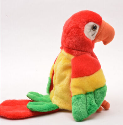 Educational Interactive Talking Plush Toys Musical Parrot For Festival