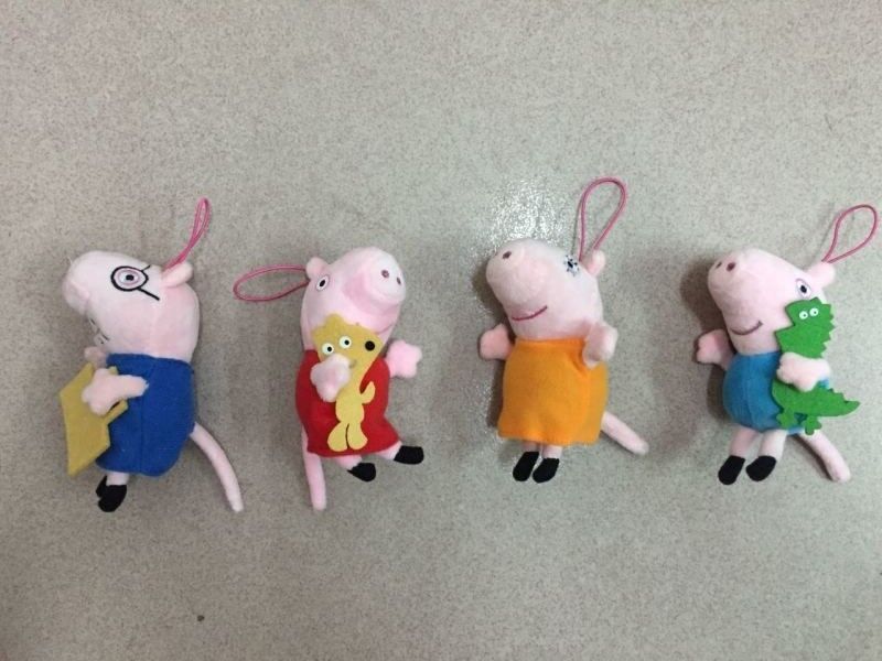 Peppa Pig Plush Toy Keychain Stuffed Toys For Promotion Gifts