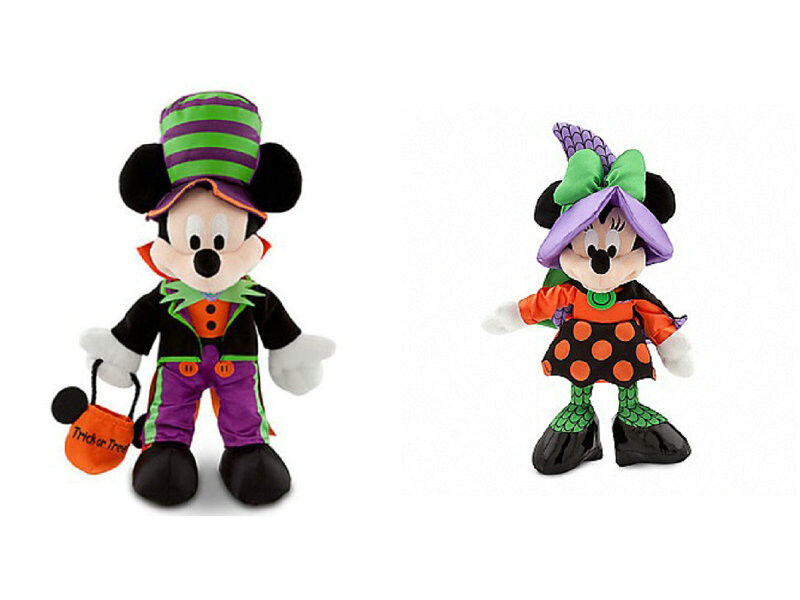 30cm Disney Plush Toys Halloween Time Mickey Mouse and Minnie Mouse