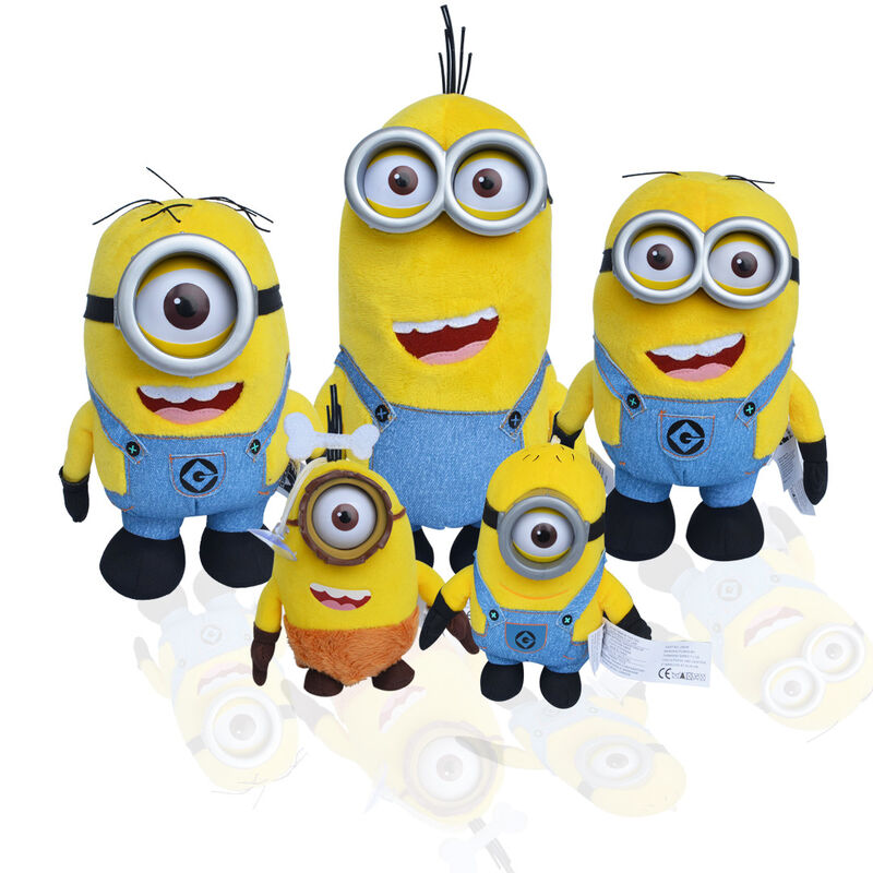 Despicable me 3 Minions 3D eye Cartoon Plush Toys Yellow 18cm Baby Plush Toys