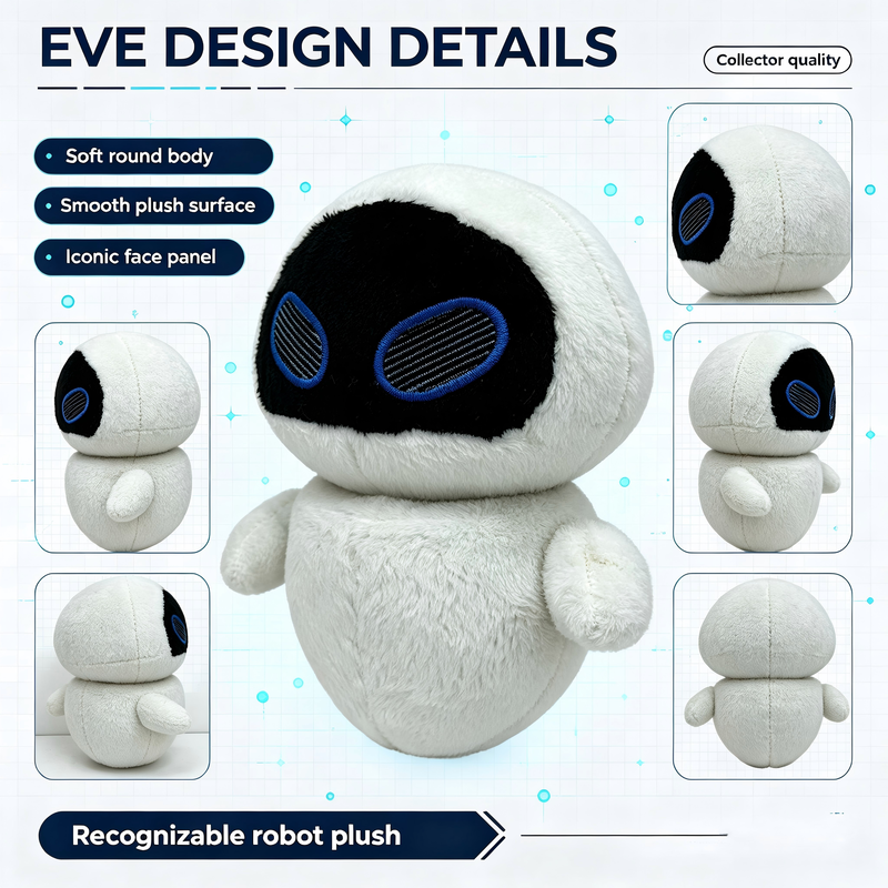 Sevimli Disney Pixar Peluş WALL‑E EVE Doldurulmuş Hayvanlar